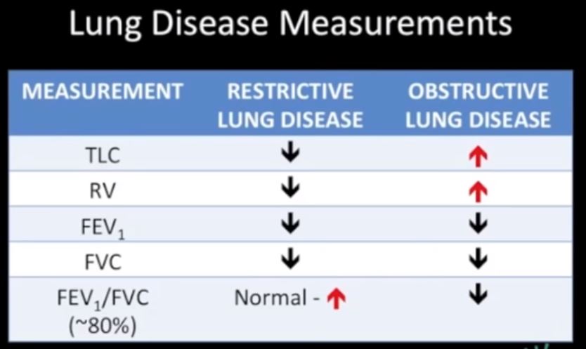 Restrictive Lung Disease Lungs